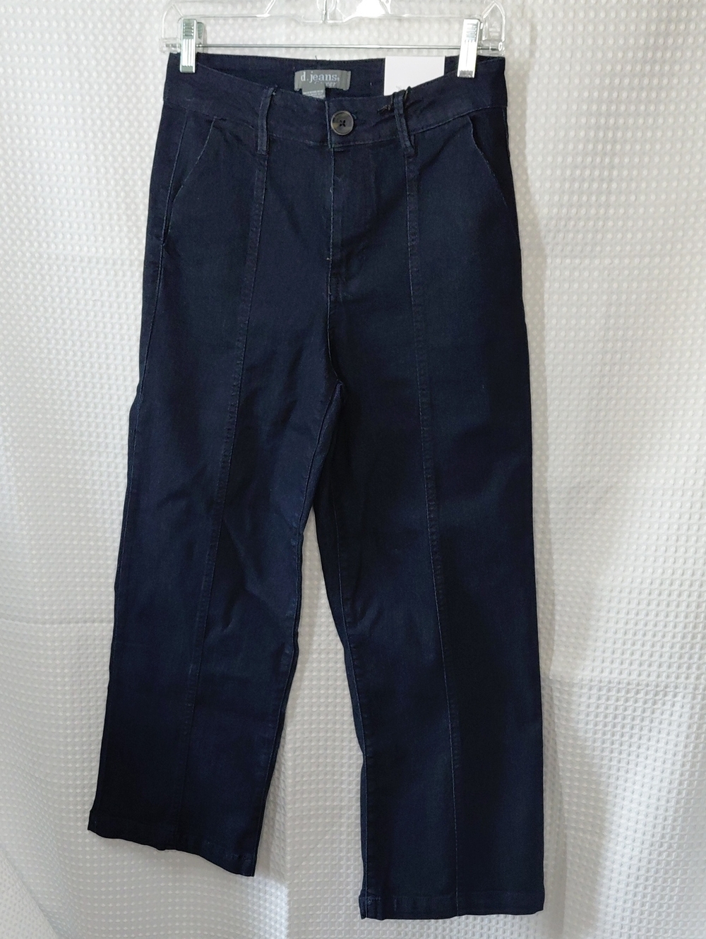 d. jeans Carrer Navy High Rise Wide Leg Ankle Women's Jeans Sz 4